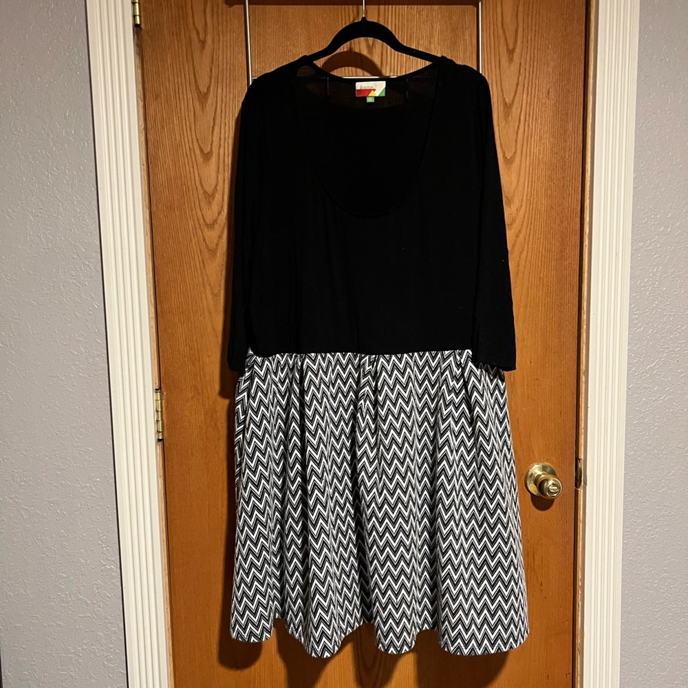 Twofer Dress | Black and White | ModCloth